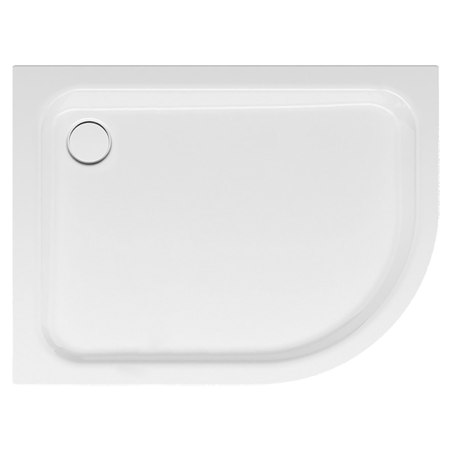 Receveur douche d'angle
SCHMIDLIN, 120 x 90 x 6,5 cm
rayon 50 cm, acier, écoulement
angle à gauche D 90 mm
isolation phonique
