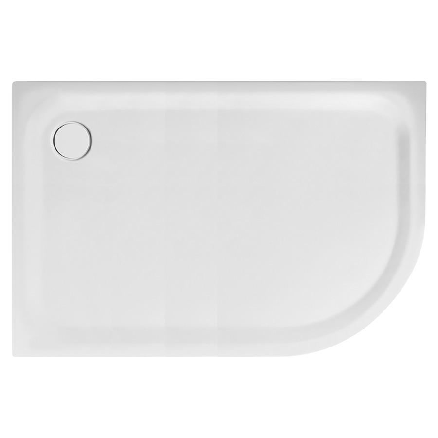 Receveur douche d'angle
SCHMIDLIN, 120 x 90 x 3,5 cm
rayon 50 cm, acier, écoulement
angle à gauche D 90 mm
isolation phonique