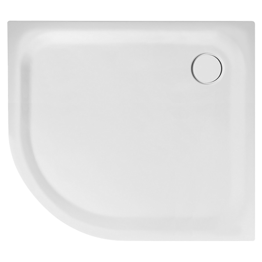 Receveur douche d'angle
SCHMIDLIN, 100 x 80 x 3,5 cm
rayon 50 cm, acier, écoulement
angle à droite D 90 mm
isolation phonique
