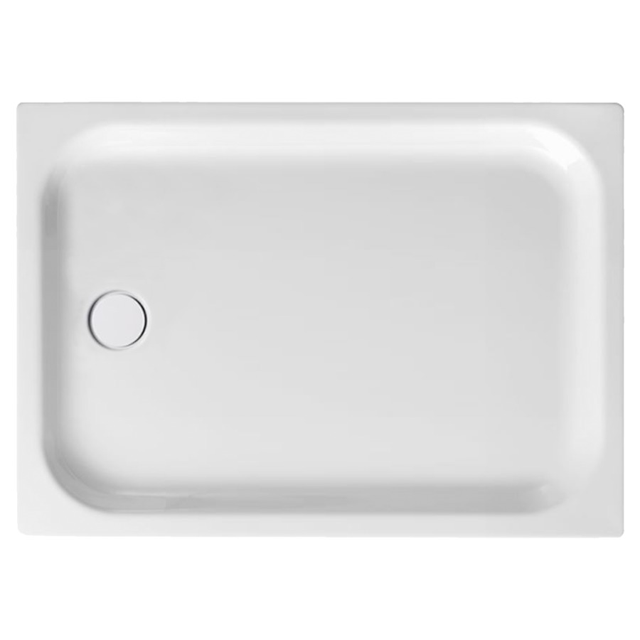 Receveur de douche SCHMIDLIN
105 x 75 x 6,5 cm, acier
écoulement côté étroit au
milieu D 90 mm, isolation
phonique