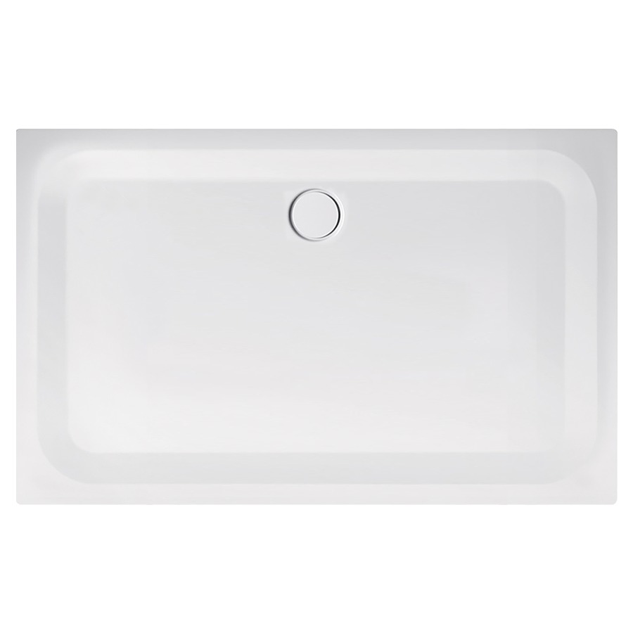 Receveur de douche SCHMIDLIN
160 x 100 x 3,5 cm, acier
écoulement côté long au
milieu D 90 mm, isolation
phonique