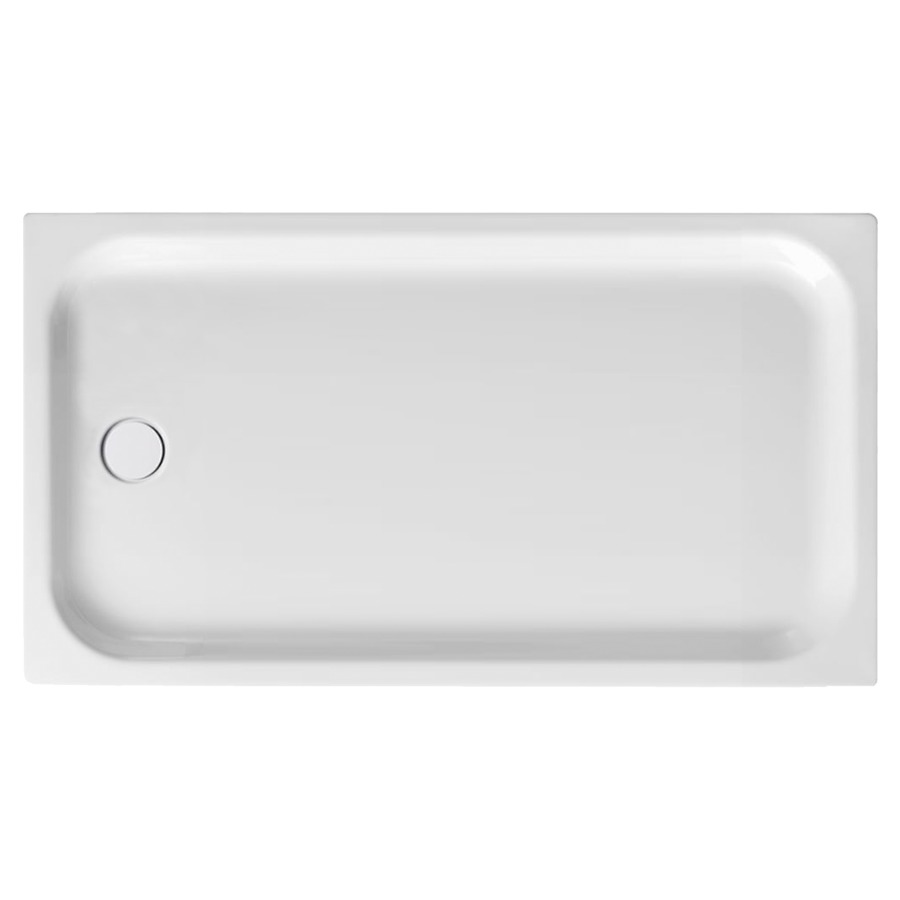 Receveur de douche SCHMIDLIN
150 x 75 x 6,5 cm, acier
écoulement côté étroit au
milieu D 90 mm, isolation
phonique