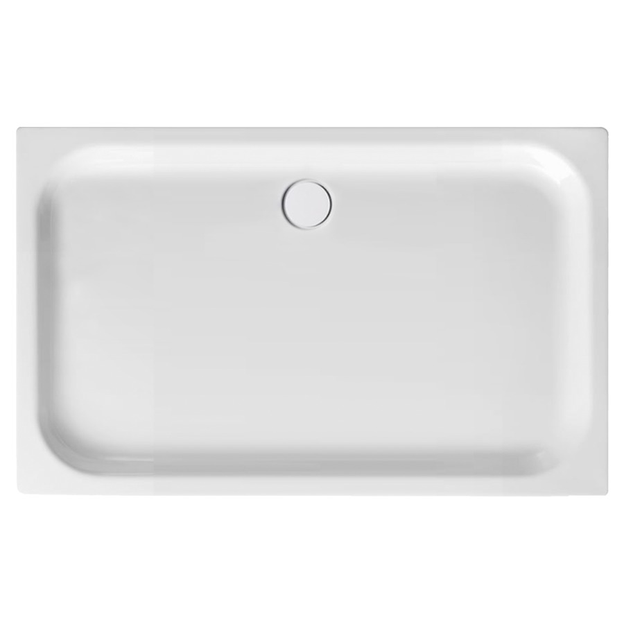 Receveur de douche SCHMIDLIN
160 x 100 x 6,5 cm, acier
écoulement côté long au
milieu D 90 mm, isolation
phonique