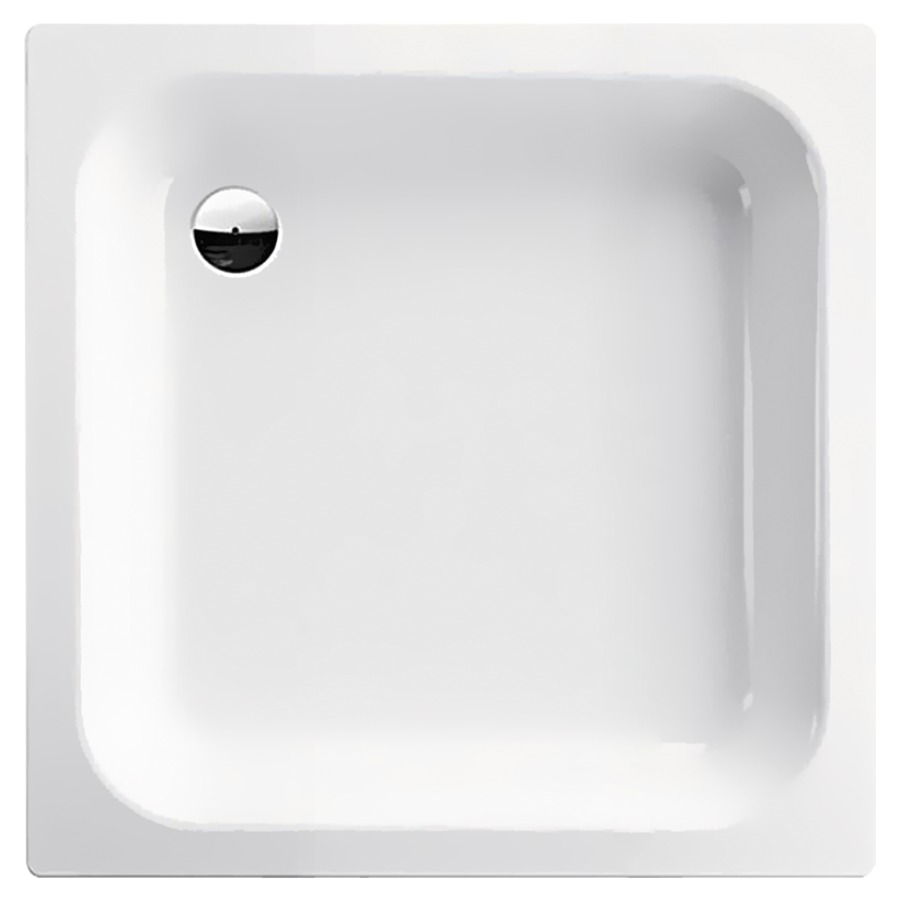 Receveur de douche SCHMIDLIN
80 x 75 x 15 cm, acier
écoulement côté long derrière
à gauche D 52 mm isolation
phonique