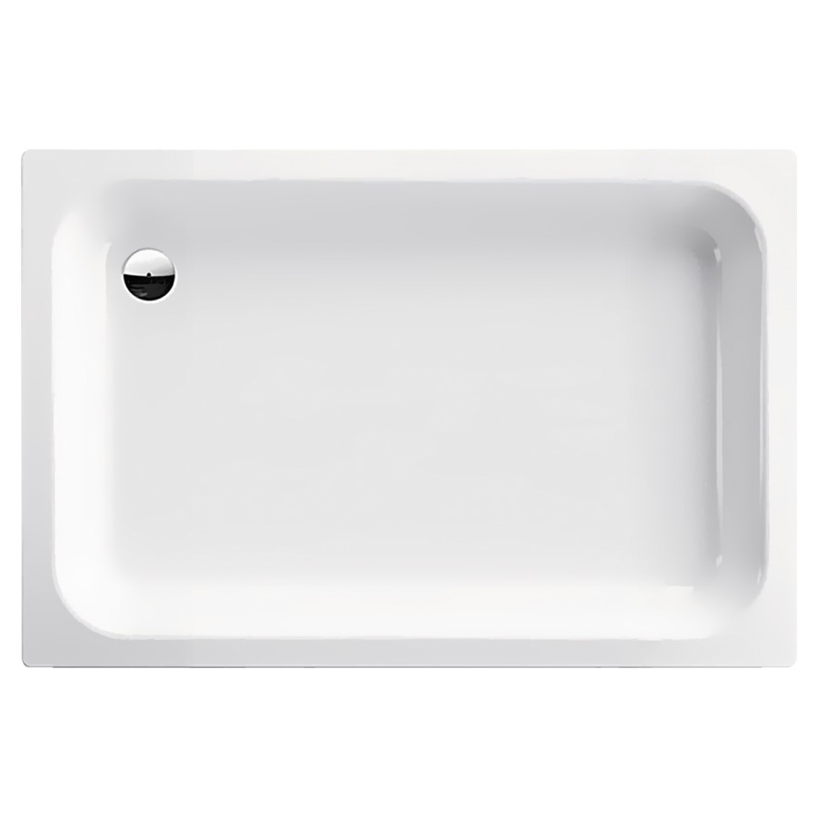 Receveur de douche SCHMIDLIN
90 x 60 x 15 cm, acier
écoulement côté long derrière
à gauche D 52 mm isolation
phonique
