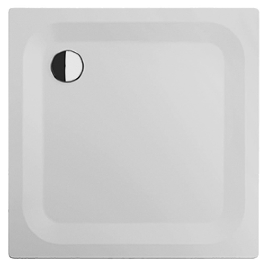 Receveur de douche SWISS LINE
80 x 80 x 2,5 cm, acier
écoulement D 90 mm
isolation phonique