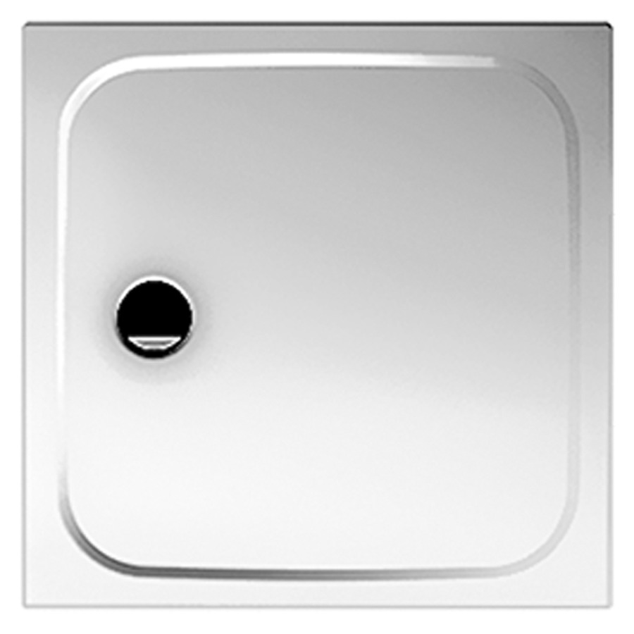Receveu douche CAYONOPLAN-WT
90 x 90 x 1,8 cm, acier
isolation phonique
trou d'écoulement D 90 mm
avec support extraplate