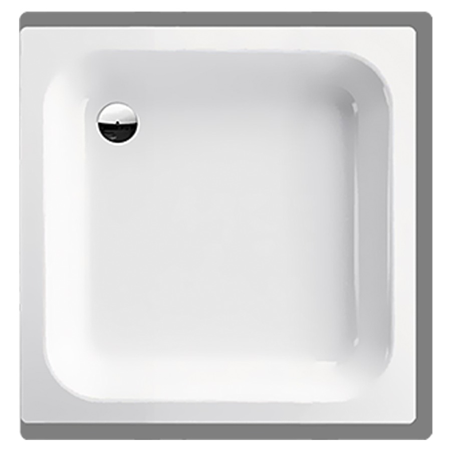 Duschenwanne SCHMIDLIN
80 x 80 x 15 cm, Stahl
Ablauf hinten links D 52 mm
Zargen hinten, vorne und
rechts, Z1110
Schallisolierung