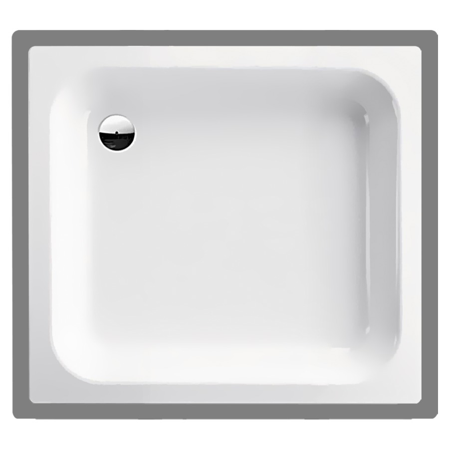 Duschenwanne SCHMIDLIN
90 x 80 x 15 cm, Stahl
Ablauf hinten links D 52 mm
Zargen an 4 Seiten, Z1111
Schallisolierung