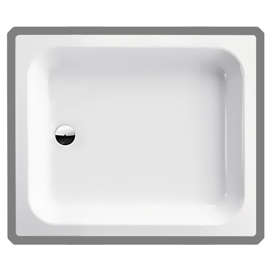 Duschenwanne SCHMIDLIN
100 x 80 x 15 cm, Stahl
Ablauf links mitte D 52 mm
Zargen an 4 Seiten, Z1111
Schallisolierung