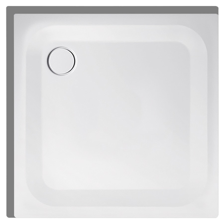 Receveur de douche SCHMIDLIN
90 x 90 x 2,5 cm, acier
écoulement derrière à gauche
D 90 mm, rebords derrière et à
gauche, Z1001, cadre de
montage, isolation phonique