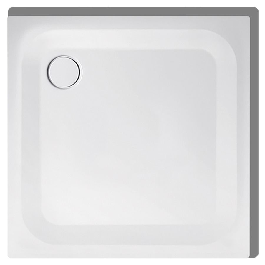Receveur de douche SCHMIDLIN
80 x 80 x 3,5 cm, acier
écoulement derrière à gauche
D 90 mm, rebords derrière et à
droite, Z1100, cadre de
montage, isolation phonique