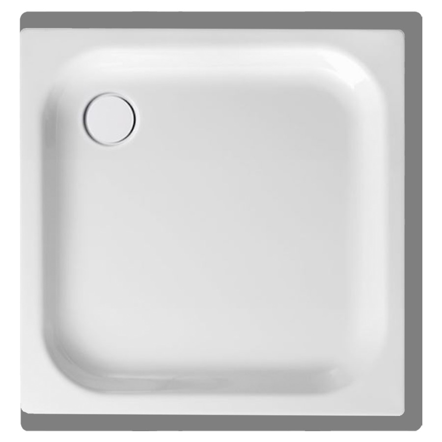Duschenwanne SCHMIDLIN
80 x 80 x 6,5 cm, Stahl
Ablauf hinten links D 90 mm
Zargen hinten, vorne und
rechts, Z1110
Schallisolierung