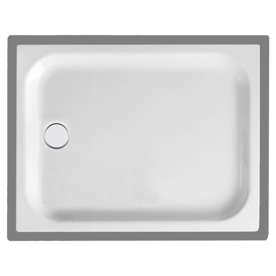 Duschenwanne SCHMIDLIN
120 x 90 x 6,5 cm, Stahl
Ablauf links Mitte D 90 mm
Zargen an 4 Seiten, Z1111
Schallisolierung