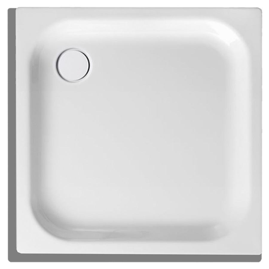 Receveur de douche SCHMIDLIN
80 x 80 x 6,5 cm, acier
écoulement derrière à gauche
D 90 mm, rebords devant et
à gauche, Z0011, isolation
phonique