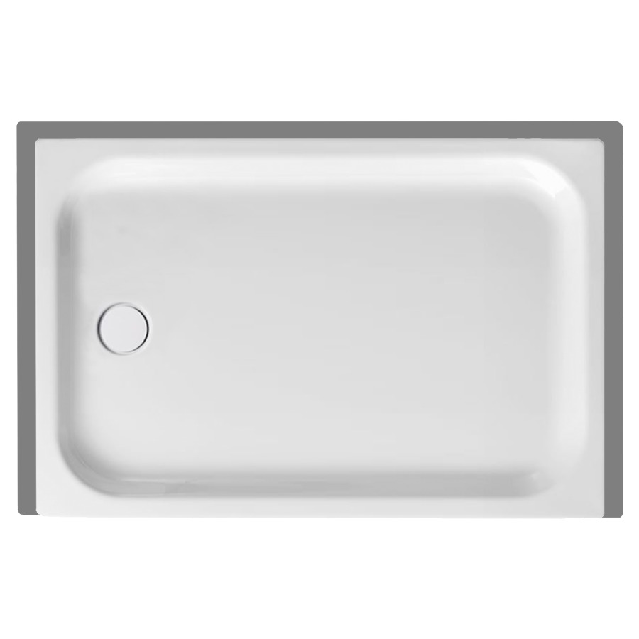 Duschenwanne SCHMIDLIN
120 x 80 x 6,5 cm, Stahl
Ablauf links Mitte D 90 mm
Zargen hinten, links und
rechts, Z1101
Schallisolierung