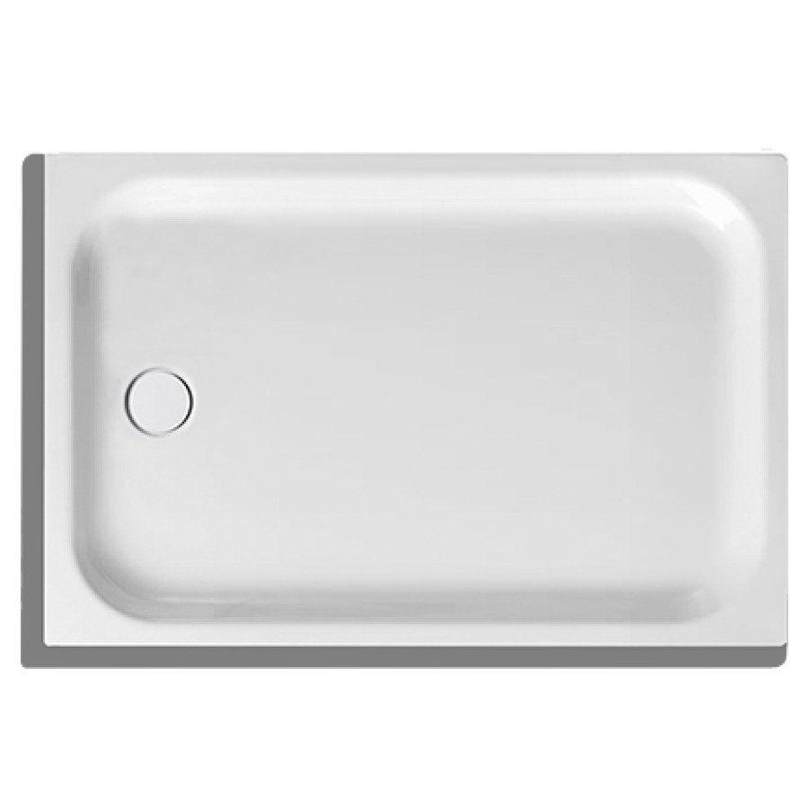Duschenwanne SCHMIDLIN
120 x 80 x 6,5 cm, Stahl
Ablauf links Mitte D 90 mm
Zargen vorne und links
Z0011, Schallisolierung