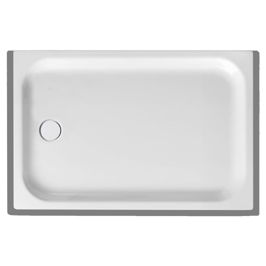 Duschenwanne SCHMIDLIN
120 x 80 x 6,5 cm, Stahl
Ablauf links Mitte D 90 mm
Zargen vorne, links und
rechts, Z0111
Schallisolierung