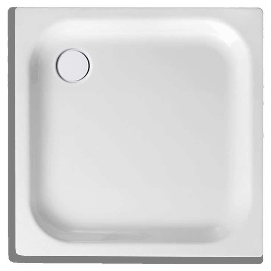 Receveur de douche SCHMIDLIN
90 x 90 x 6,5 cm, acier
écoulement derrière à gauche
D 90 mm, rebords devant et
à gauche, Z0011, isolation
phonique