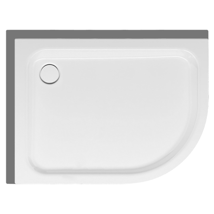 Eckduschenwanne SCHMIDLIN
120 x 90 x 6,5 cm
Radius 50 cm, Stahl
Ablauf hinten links D 90 mm
Ecke links, Zargen hinten und
links, Z1001, Schallisolierung