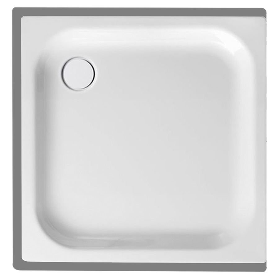 Receveur de douche SCHMIDLIN
90 x 90 x 6,5 cm, acier
écoulement derrière à gauche
D 90 mm, rebords derrière
à devant et à gauche, Z1011
isolation phonique