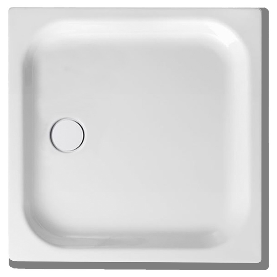 Receveur de douche SCHMIDLIN
100 x 100 x 6,5 cm, acier
écoulement à gauche au milieu
D 90 mm, rebords devant et
à droite, Z0110, isolation
phonique