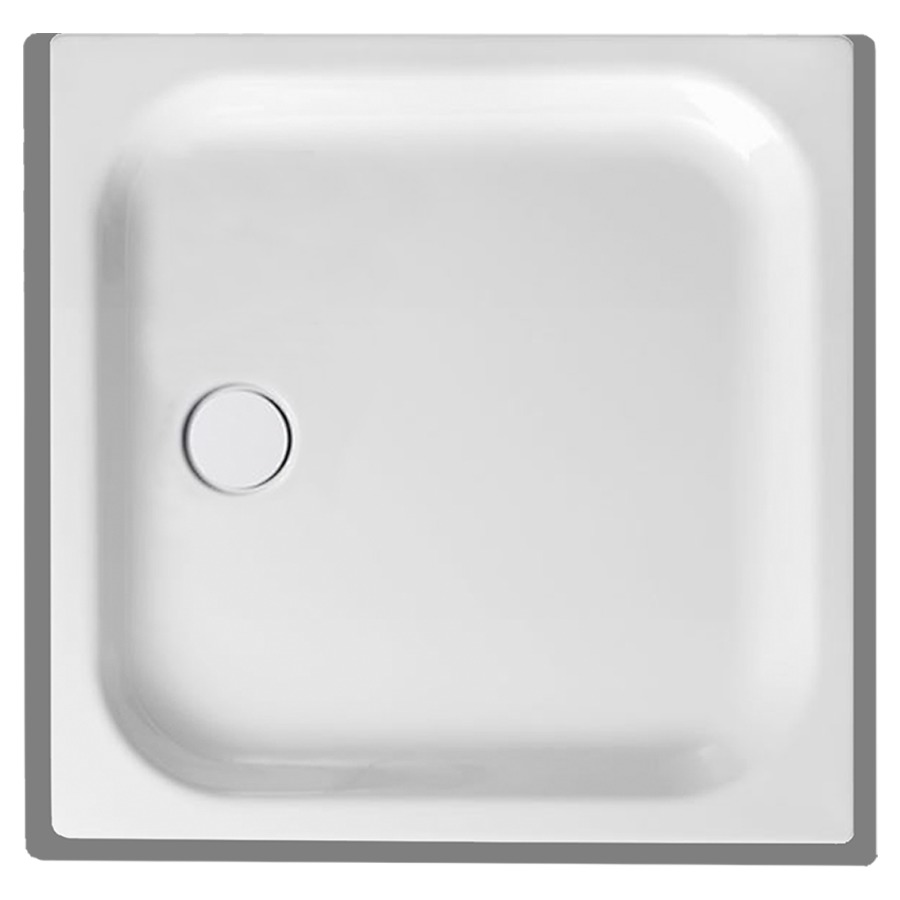 Receveur de douche SCHMIDLIN
100 x 100 x 6,5 cm, acier
écoulement à gauche au milieu
D 90 mm, rebords devant
à gauche et à droite, Z0111
isolation phonique