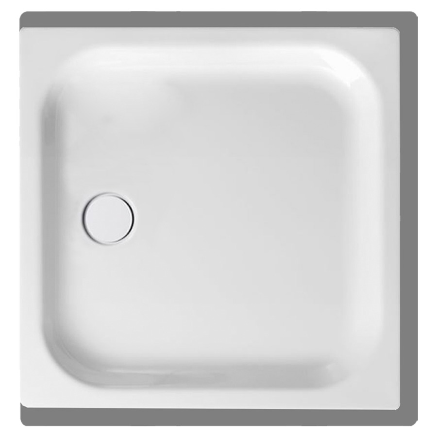 Receveur de douche SCHMIDLIN
100 x 100 x 6,5 cm, acier
écoulement à gauche au milieu
D 90 mm, rebords derrière
à devant et à droite, Z1110
isolation phonique