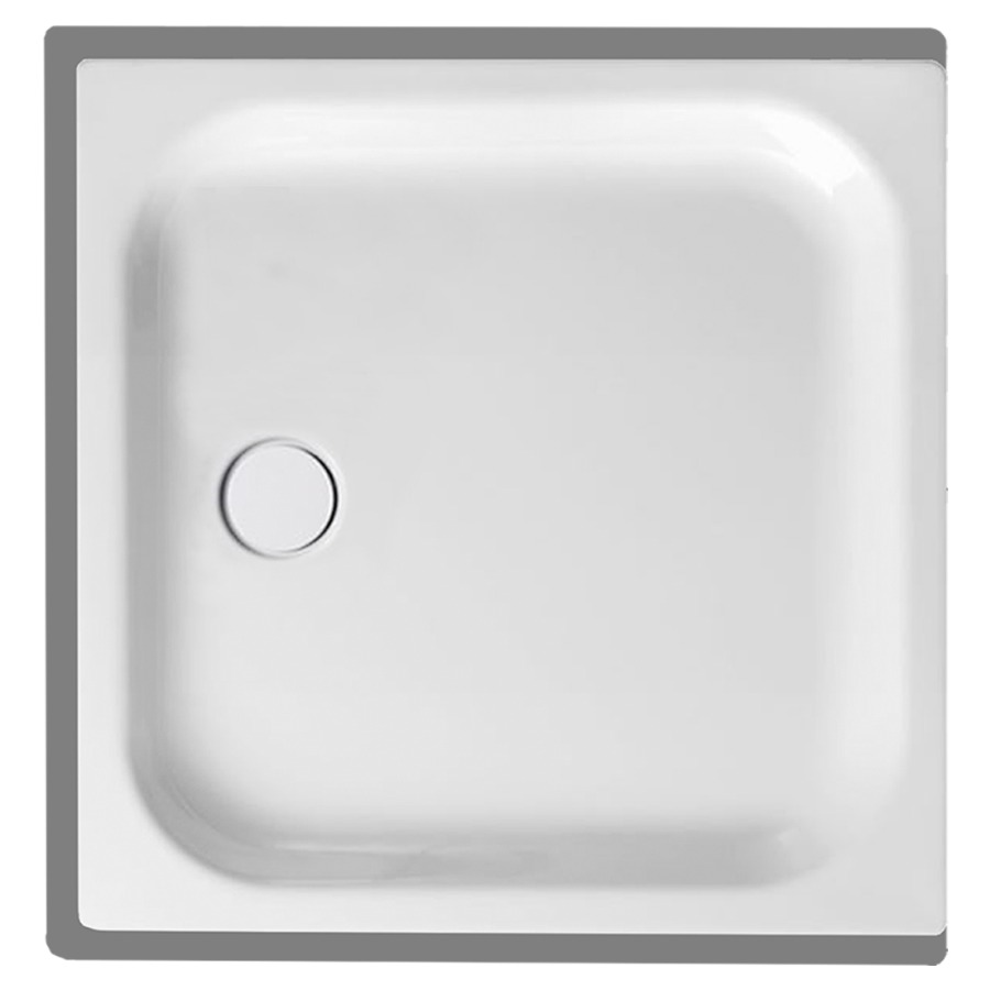 Receveur de douche SCHMIDLIN
100 x 100 x 6,5 cm, acier
écoulement à gauche au milieu
D 90 mm, rebords derrière
à devant et à gauche, Z1011
isolation phonique