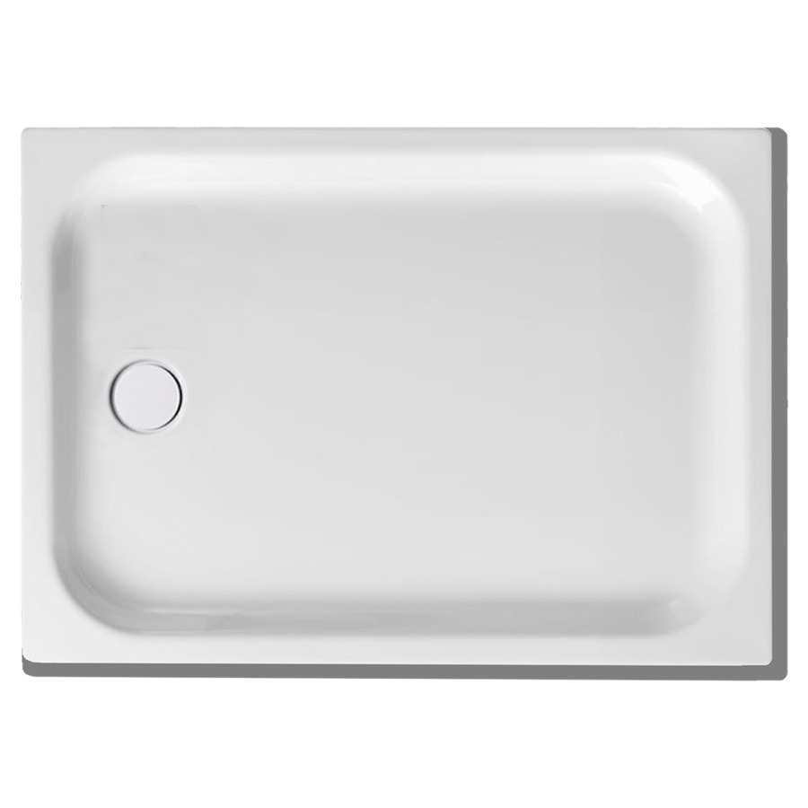 Receveur de douche SCHMIDLIN
100 x 70 x 6,5 cm, acier
écoulement à gauche au milieu
D 90 mm, rebords devant et
à droite, Z0110, isolation
phonique