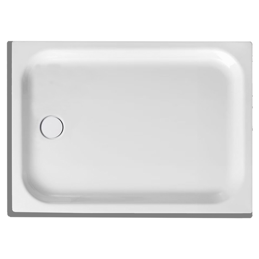 Receveur de douche SCHMIDLIN
100 x 70 x 6,5 cm, acier
écoulement à gauche au milieu
D 90 mm, rebords devant et
à gauche, Z0011, isolation
phonique