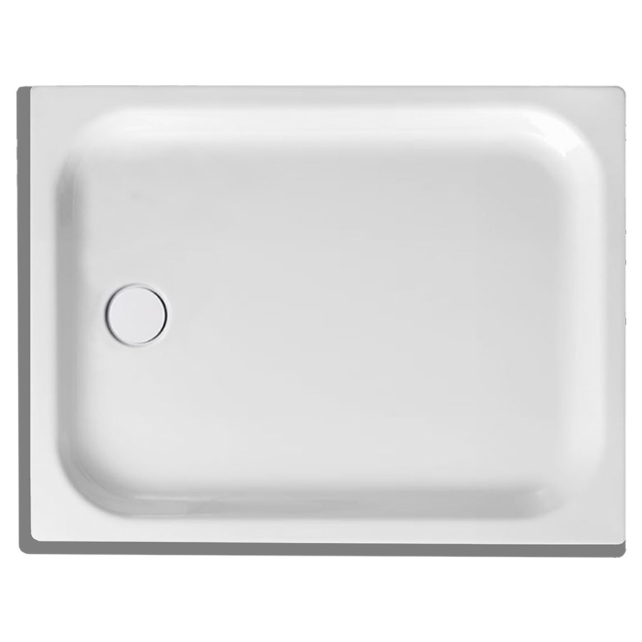 Receveur de douche SCHMIDLIN
100 x 75 x 6,5 cm, acier
écoulement à gauche au milieu
D 90 mm, rebords devant et
à gauche, Z0011, isolation
phonique