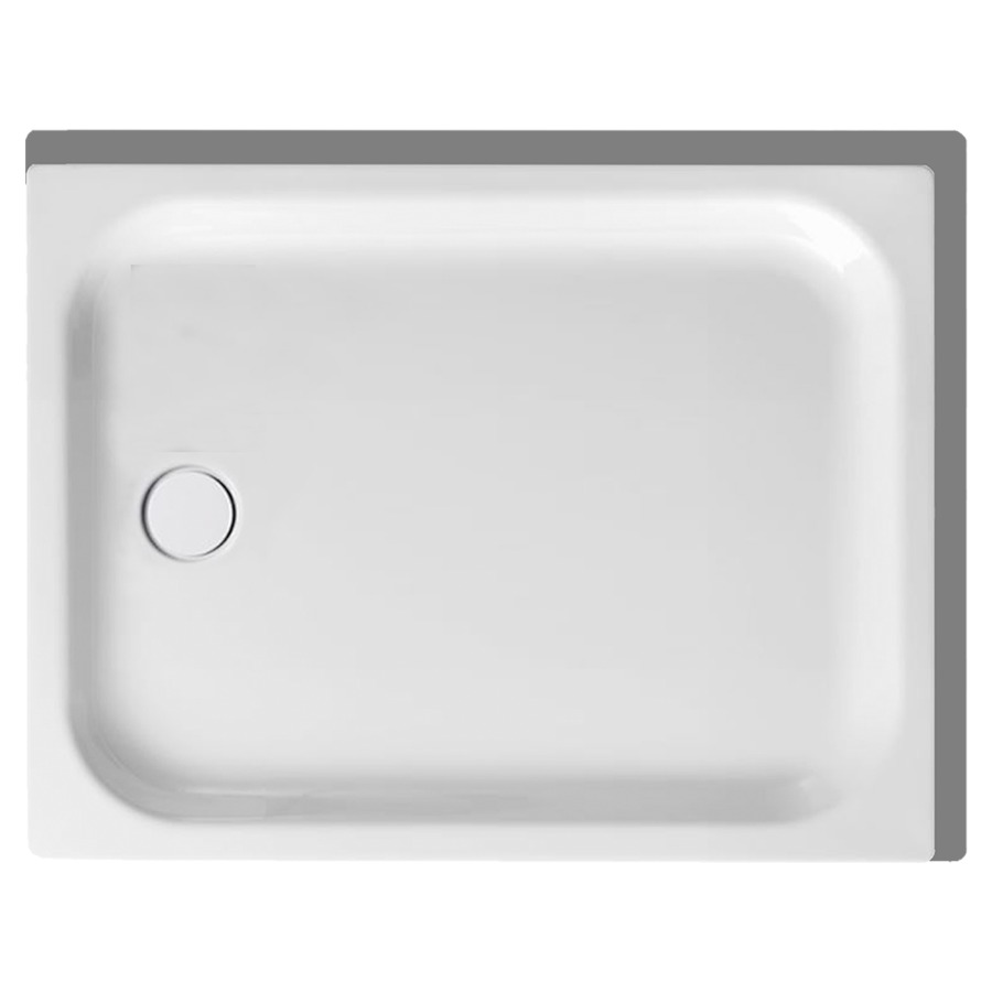 Receveur de douche SCHMIDLIN
100 x 75 x 6,5 cm, acier
écoulement à gauche au milieu
D 90 mm, rebords derrière et
à droite, Z1100 ,isolation
phonique