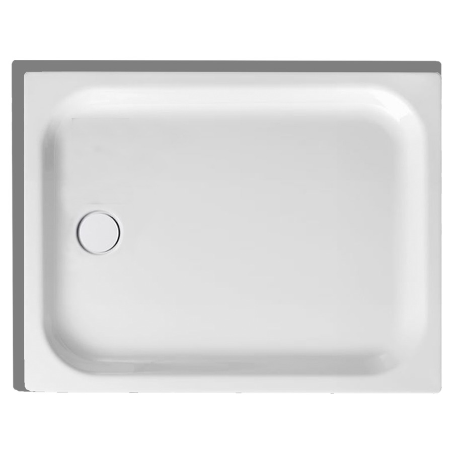 Receveur de douche SCHMIDLIN
100 x 75 x 6,5 cm, acier
écoulement à gauche au milieu
D 90 mm, rebords derrière et
à gauche, Z1001, isolation
phonique
