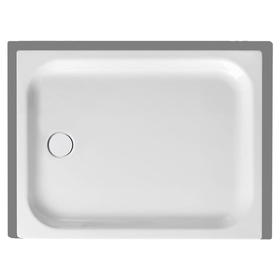 Receveur de douche SCHMIDLIN
100 x 75 x 6,5 cm, acier
écoulement à gauche au milieu
D 90 mm, rebords derrière
à gauche et à droite, Z1101
isolation phonique