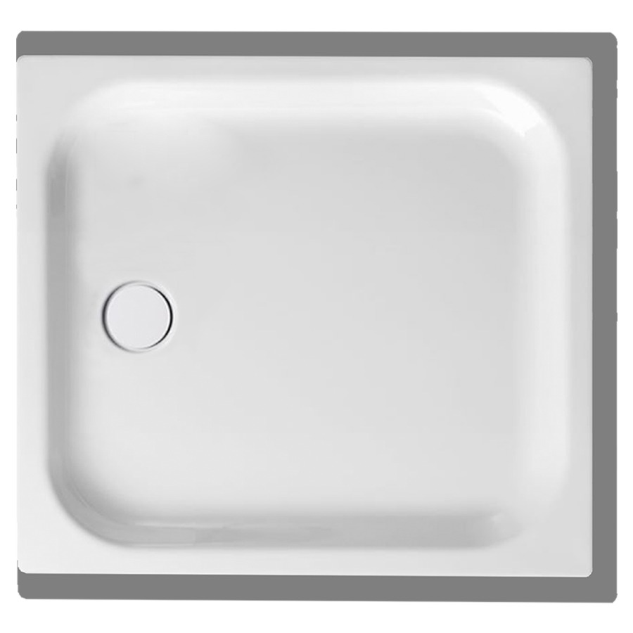 Receveur de douche SCHMIDLIN
100 x 90 x 6,5 cm, acier
écoulement à gauche au milieu
D 90 mm, rebords derrière
à devant et à droite, Z1110
isolation phonique