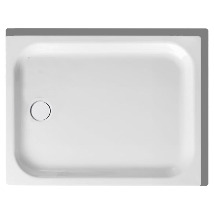 Receveur de douche SCHMIDLIN
110 x 80 x 6,5 cm, acier
écoulement à gauche au milieu
D 90 mm, rebords derrière et
à droite, Z1100, isolation
phonique