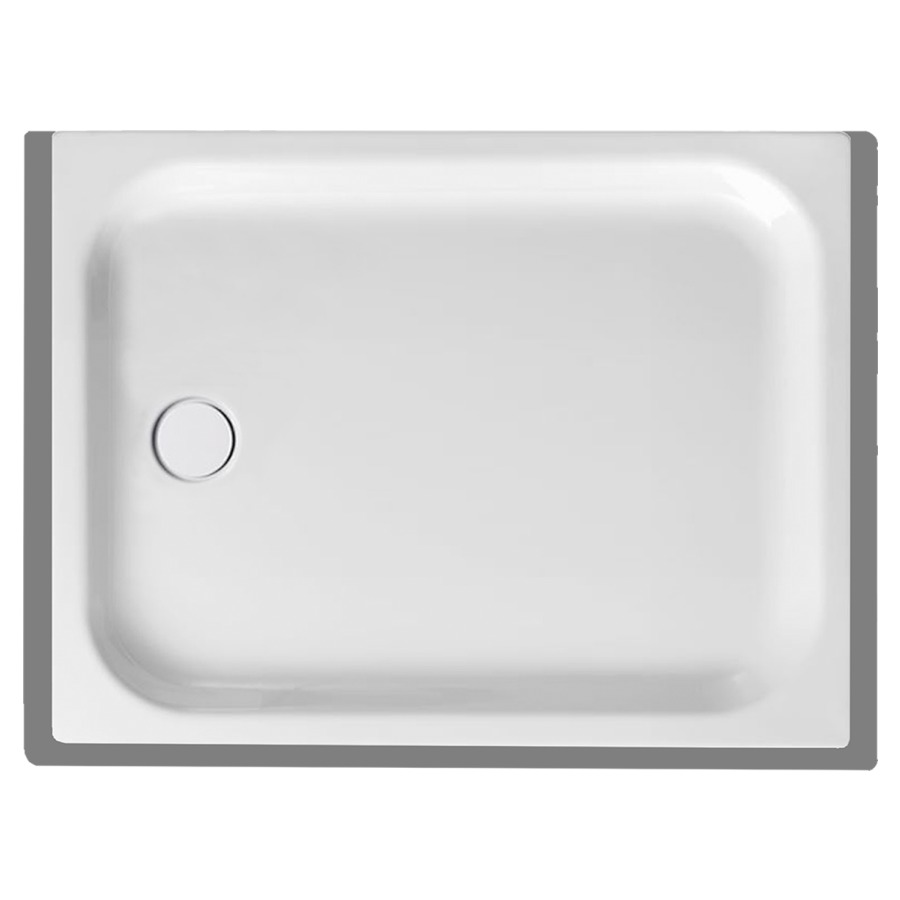 Receveur de douche SCHMIDLIN
110 x 80 x 6,5 cm, acier
écoulement à gauche au milieu
D 90 mm, rebords devant
à gauche et à droite, Z0111
isolation phonique