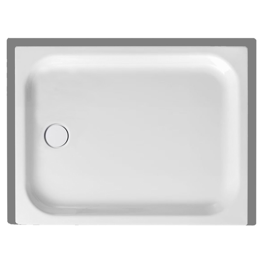 Receveur de douche SCHMIDLIN
110 x 80 x 6,5 cm, acier
écoulement à gauche au milieu
D 90 mm, rebords derrière
à gauche et à droite, Z1101
isolation phonique