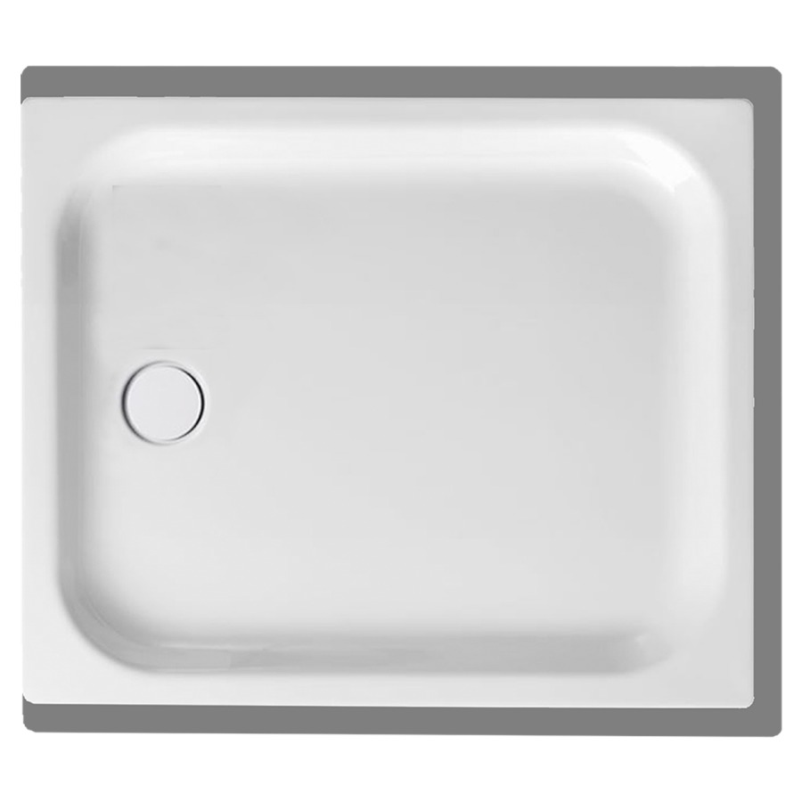 Receveur de douche SCHMIDLIN
110 x 90 x 6,5 cm, acier
écoulement à gauche au milieu
D 90 mm, rebords derrière
à devant et à droite, Z1110
isolation phonique