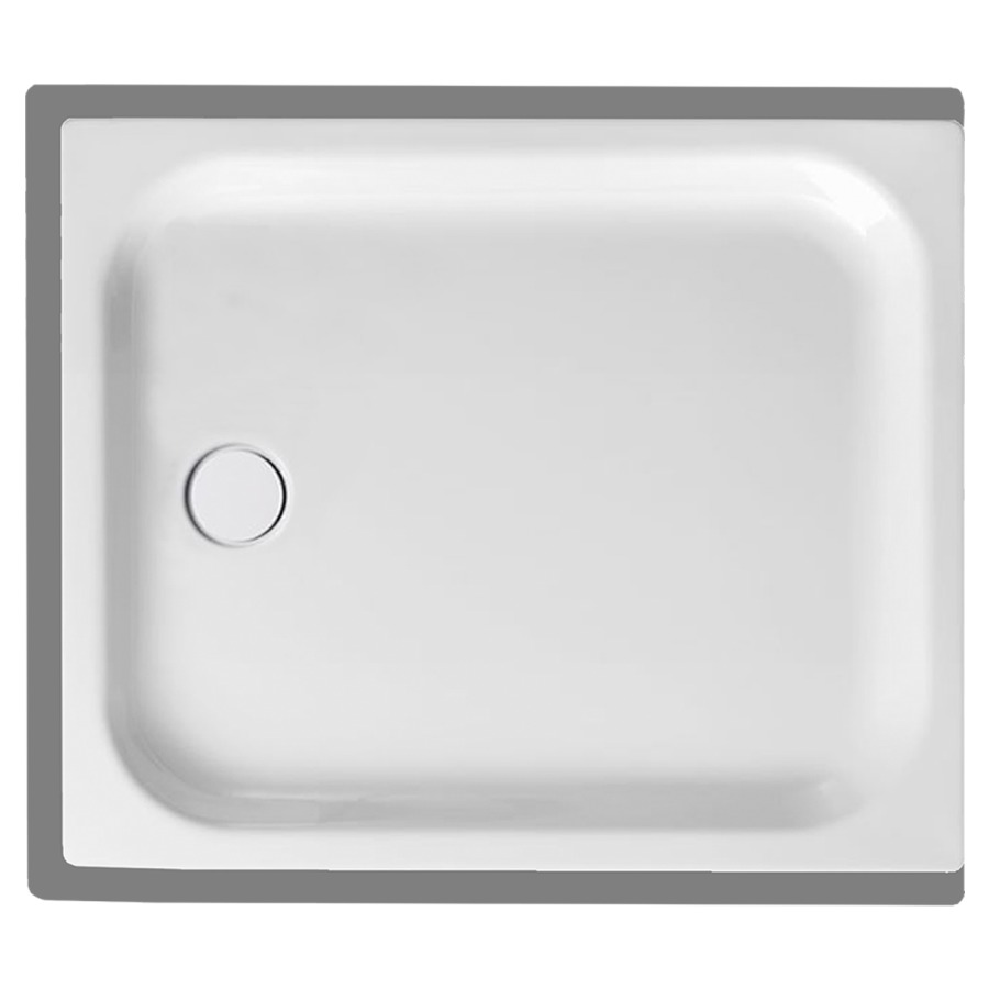 Receveur de douche SCHMIDLIN
110 x 90 x 6,5 cm, acier
écoulement à gauche au milieu
D 90 mm, rebords derrière
à devant et à gauche, Z1011
isolation phonique