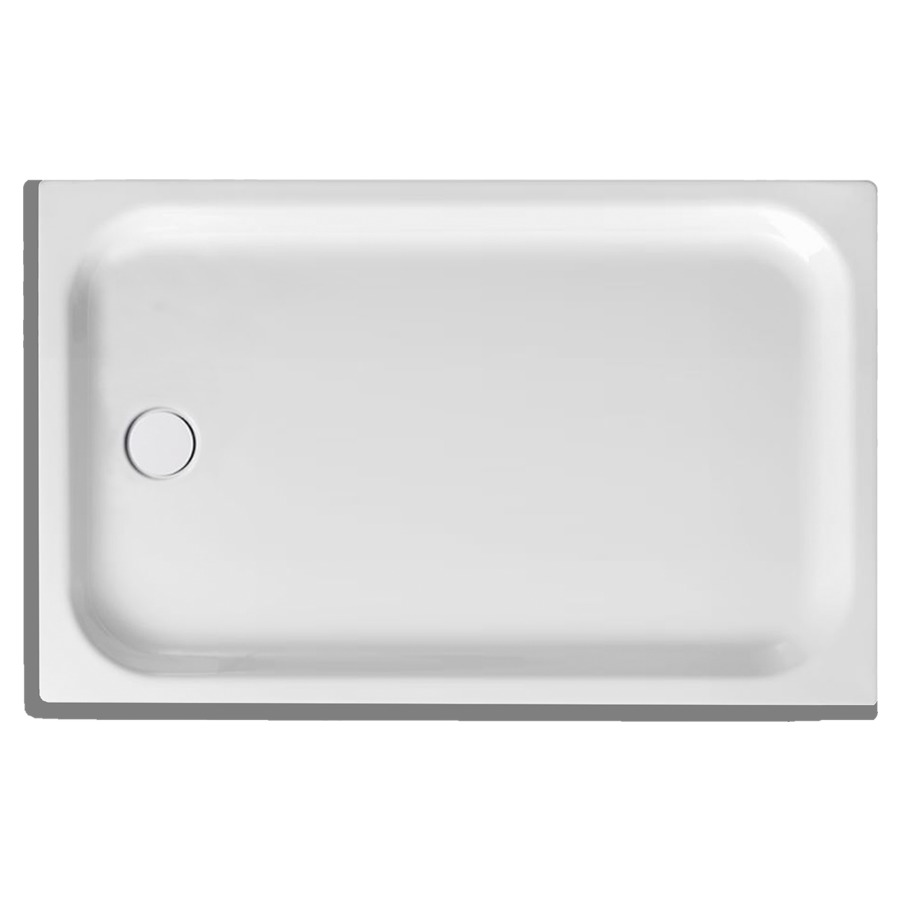 Receveur de douche SCHMIDLIN
120 x 75 x 6,5 cm, acier
écoulement à gauche au milieu
D 90 mm, rebords devant et
à gauche, Z0011, isolation
phonique