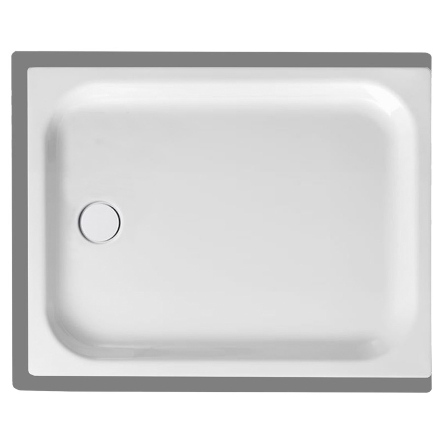 Receveur de douche SCHMIDLIN
120 x 90 x 6,5 cm, acier
écoulement à gauche au milieu
D 90 mm, rebords derrière
à devant et à gauche, Z1011
isolation phonique