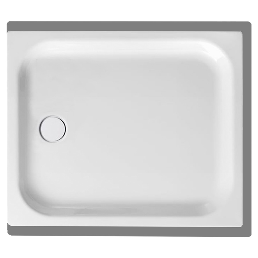 Receveur de douche SCHMIDLIN
120 x 100 x 6,5 cm, acier
écoulement à gauche au milieu
D 90 mm, rebords derrière
à devant et à droite, Z1110
isolation phonique