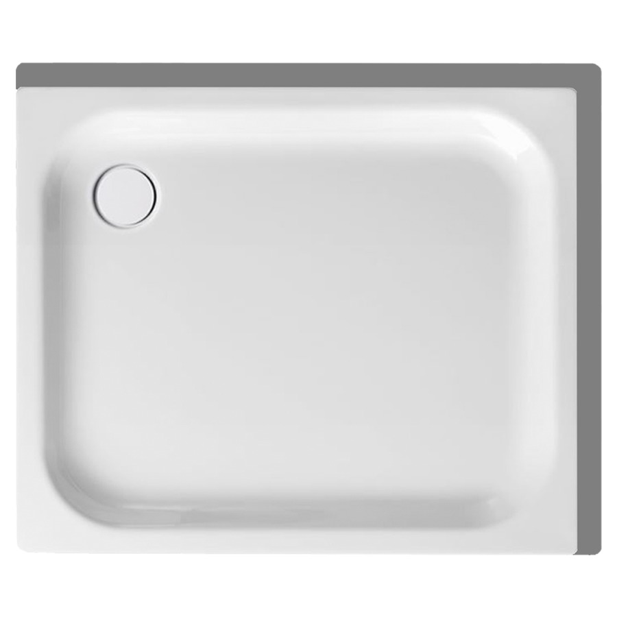 Receveur de douche SCHMIDLIN
90 x 75 x 6,5 cm, acier
écoulement derrière à gauche
D 90 mm, rebords derrière et
à droite, Z1100, isolation
phonique