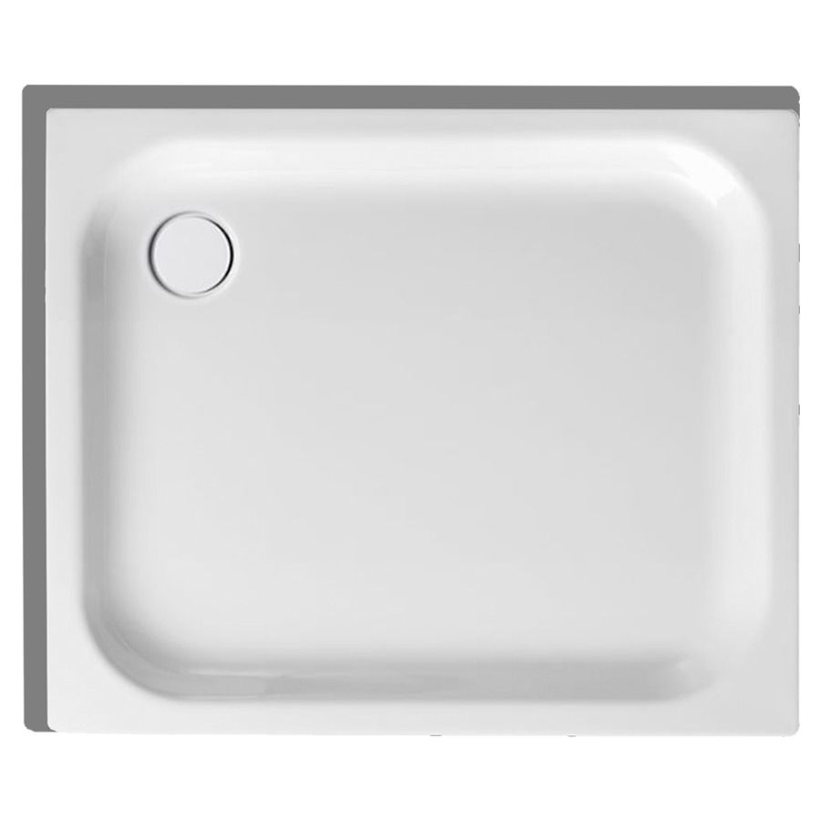 Receveur de douche SCHMIDLIN
90 x 75 x 6,5 cm, acier
écoulement derrière à gauche
D 90 mm, rebords derrière et
à gauche, Z1001, isolation
phonique