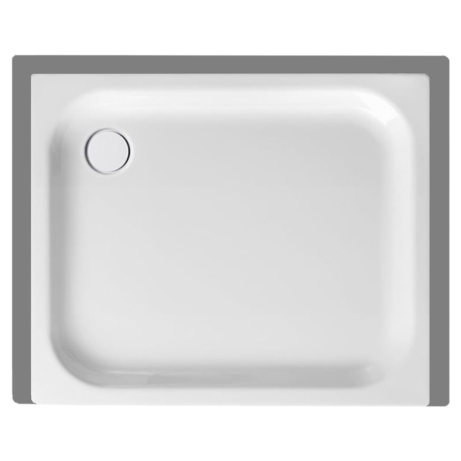 Receveur de douche SCHMIDLIN
90 x 75 x 6,5 cm, acier
écoulement derrière à gauche
D 90 mm, rebords derrière
à gauche et à droite, Z1101
isolation phonique