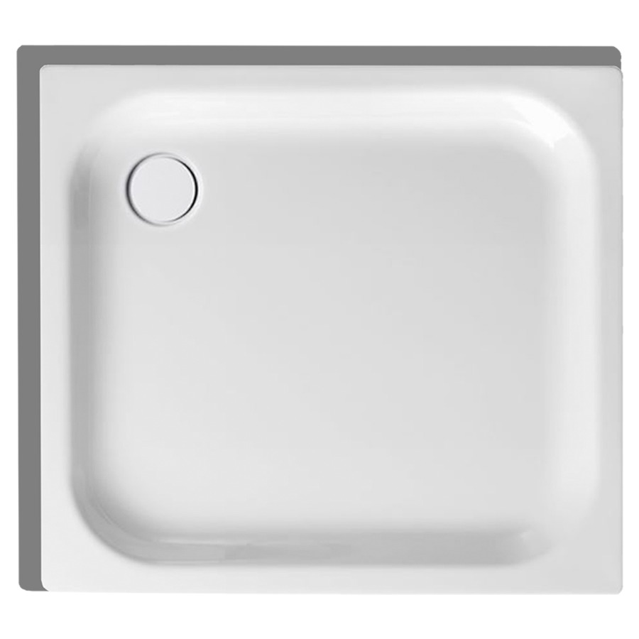 Receveur de douche SCHMIDLIN
90 x 80 x 6,5 cm, acier
écoulement derrière à gauche
D 90 mm, rebords derrière et
à gauche, Z1001, isolation
phonique