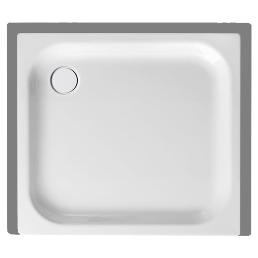 Receveur de douche SCHMIDLIN
90 x 80 x 6,5 cm, acier
écoulement derrière à gauche
D 90 mm, rebords derrière
à gauche et à droite, Z1101
isolation phonique