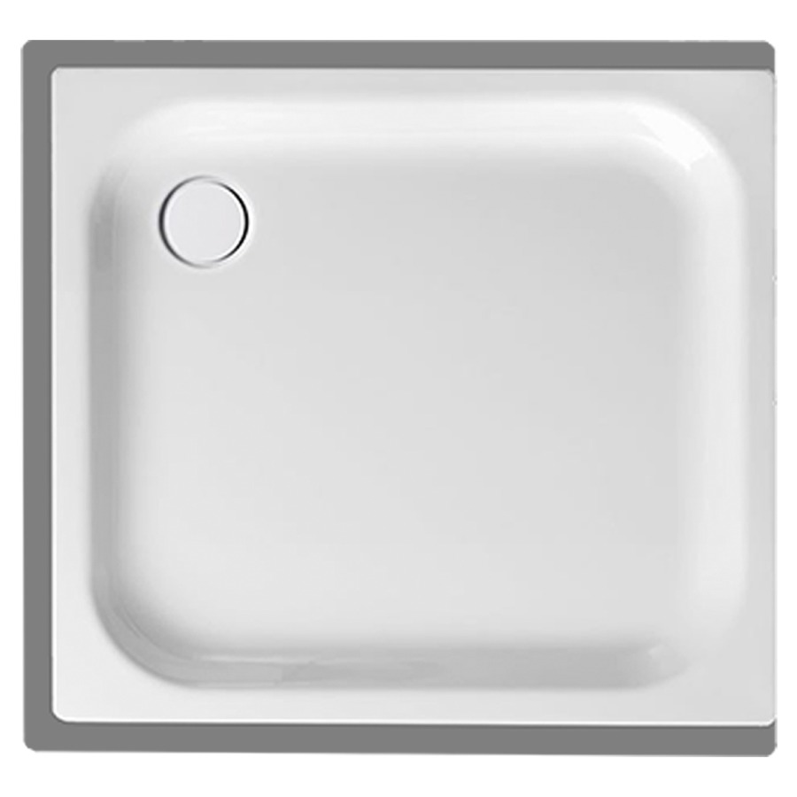 Receveur de douche SCHMIDLIN
90 x 80 x 6,5 cm, acier
écoulement derrière à gauche
D 90 mm, rebords derrière
à devant et à gauche, Z1011
isolation phonique